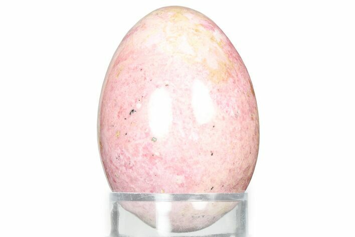 Polished Rhodonite Egg - Colorado #326762